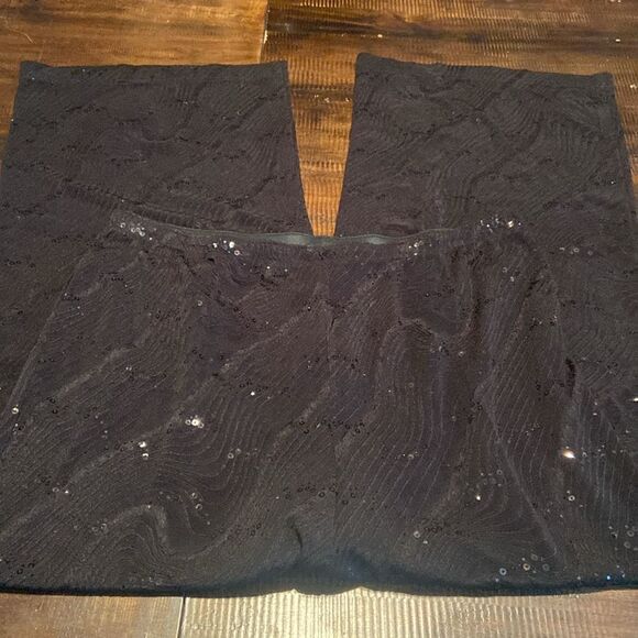 Vintage Bob Mackie Wearable Art Black Sequins Skirt Set Size XL Top Large skirt - Picture 8 of 11